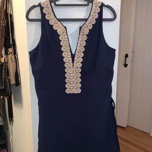 Lilly Pulitzer dark blue romper dress